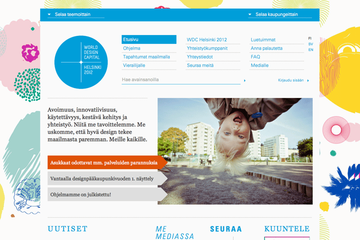World Design Capital Helsinki 2012 website preview